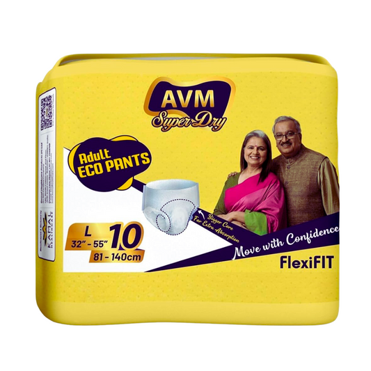 AVM Super Dry ECO Pants Adult Diaper | 10 Pcs