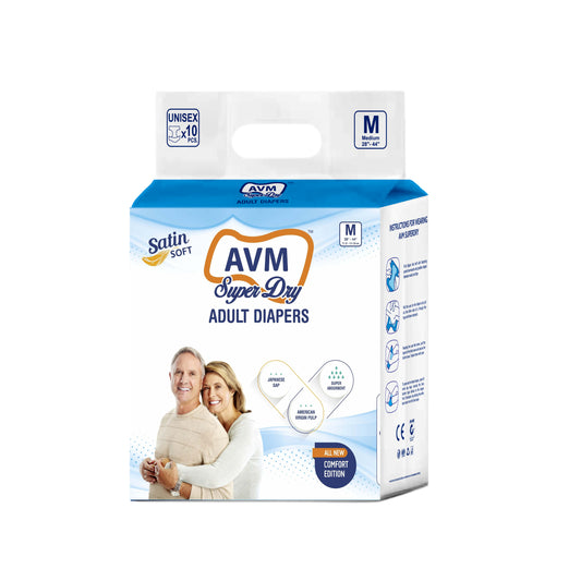 AVM Super Dry Comfort Adult Diaper PACK OF 1 (10 pcs)